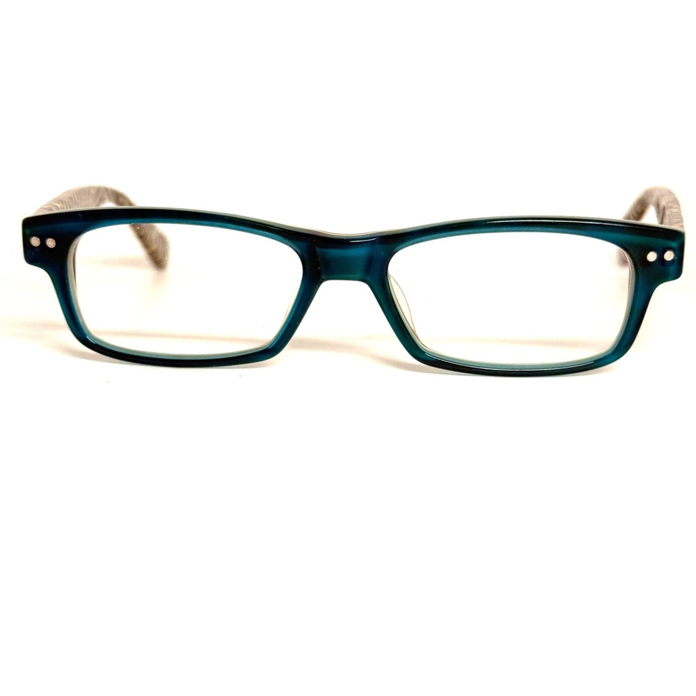 Eyebobs Sticky 2977 59 Eyeglasses Teal Tortoise Checkered Mosaic Frames Handmade